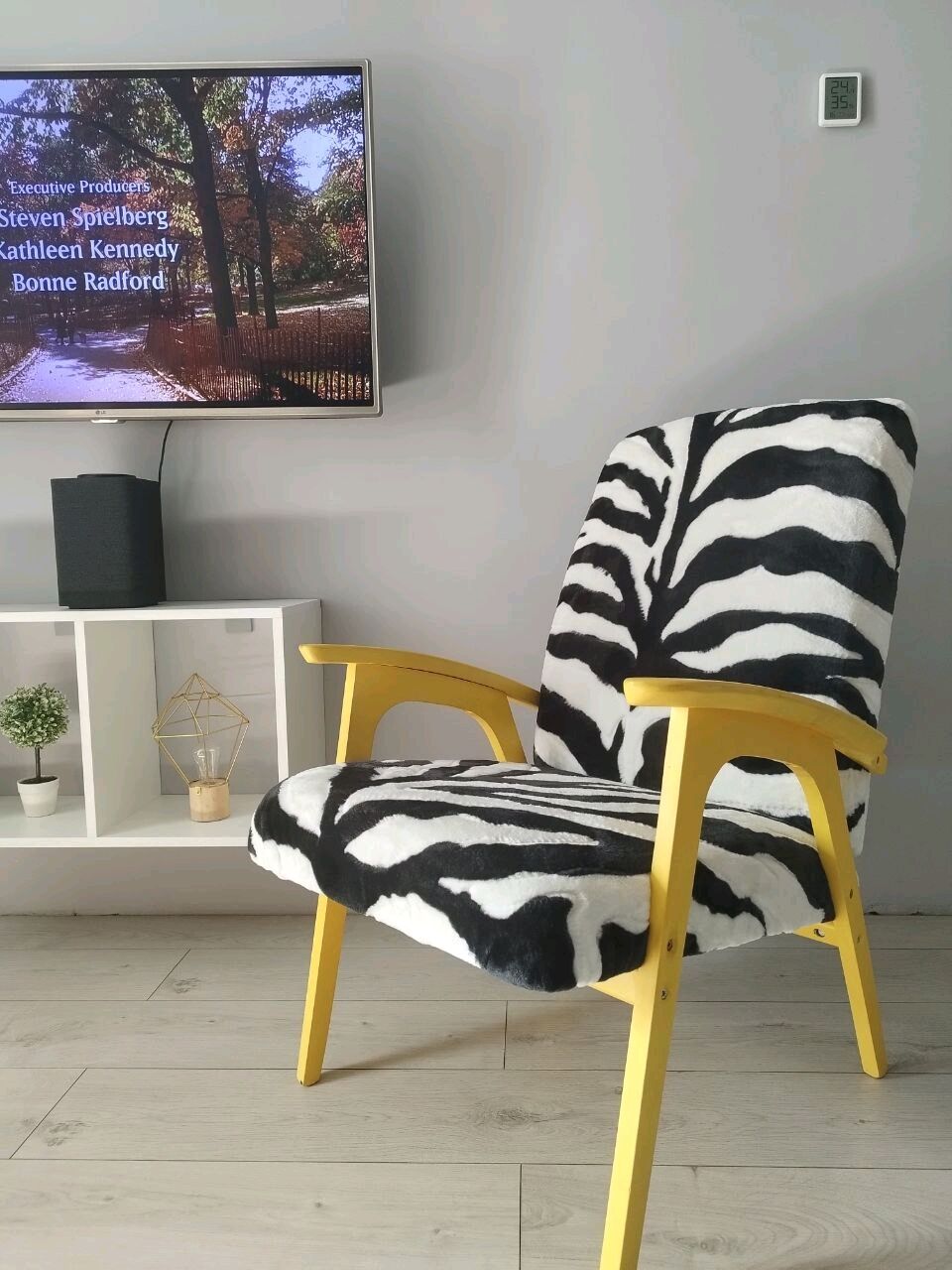 кресло зебра в интерьере