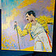 Картина маслом "Freddie", 100-100 см. Картины. Жанна Щепетова. Ярмарка Мастеров.  Фото №4