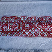 Русский стиль handmade. Livemaster - original item A towel with an oberezhnaya cross-stitch pattern of the Ust-Kachka village of the Kama region. Handmade.