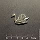 Значок брошь ЛЕБЕДЬ Украшение ЛЕБЕДИ swan pin brooch. Значок. WiLiJe: WildLife Jewelery. Интернет-магазин Ярмарка Мастеров.  Фото №2