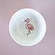 Керамическая миска Фламинго, Детская посуда, Мурманск,  Фото №1