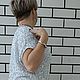 Туника Белая королева из хлопка с  пайетками и бахромой. Кофты. Вязаная одежда на заказ от Ольги. Ярмарка Мастеров.  Фото №5