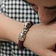 Leopard Bracelet | Silver / Premium Leather. Braided bracelet. totemicashop. My Livemaster. Фото №4