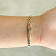 2.60tcw Emerald Round Bracelet, Two-Toned Emerald Bracelet, 14K Bezel. Bead bracelet. JR Colombian Emeralds (JRemeralds). My Livemaster. Фото №4