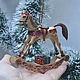 Mini figures and figurines: Christmas tree toy 'Rocking horse', Miniature figurines, Donetsk,  Фото №1