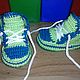 booties for a boy. . BOOTS. Babys bootees. TATIANA163. My Livemaster. Фото №6
