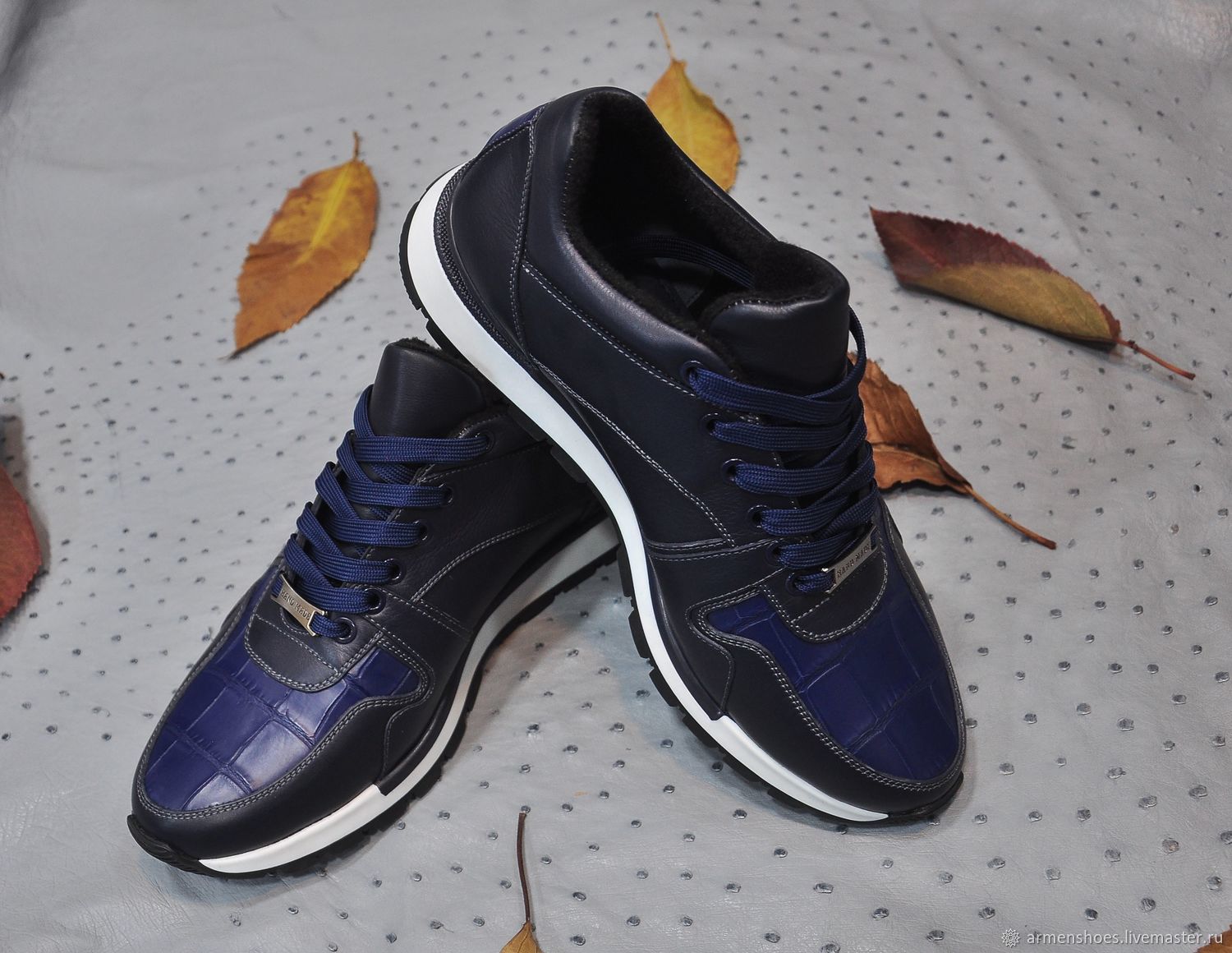 genuine leather sports shoes
