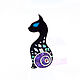 Brooch Cat. Brooch with natural stones. Brooches. ARIEL - MOSAIC. My Livemaster. Фото №5
