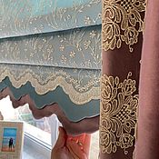 Для дома и интерьера handmade. Livemaster - original item Roman bedroom curtains, velvet 