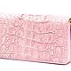 Заказать Клатч из кожи крокодила на двух молниях IMA0002P1PearlG. CrocShop товары из экзотической кожи. Ярмарка Мастеров. . Кошельки Фото №3