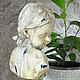 Busto de las niñas en el soporte Vintage decoración envejecida. Figurines. Decor concrete Azov Garden. Ярмарка Мастеров.  Фото №5