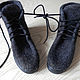 Felted shoes. Handmade, Boots, Losino-Petrovsky,  Фото №1