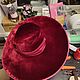 Hat made of natural velvet 'Scarlet'. Hats1. Felt Hats Shop. Online shopping on My Livemaster.  Фото №2