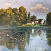 Картины и панно handmade. Livemaster - original item Summer landscapes paintings Russian landscape river landscape. Handmade.