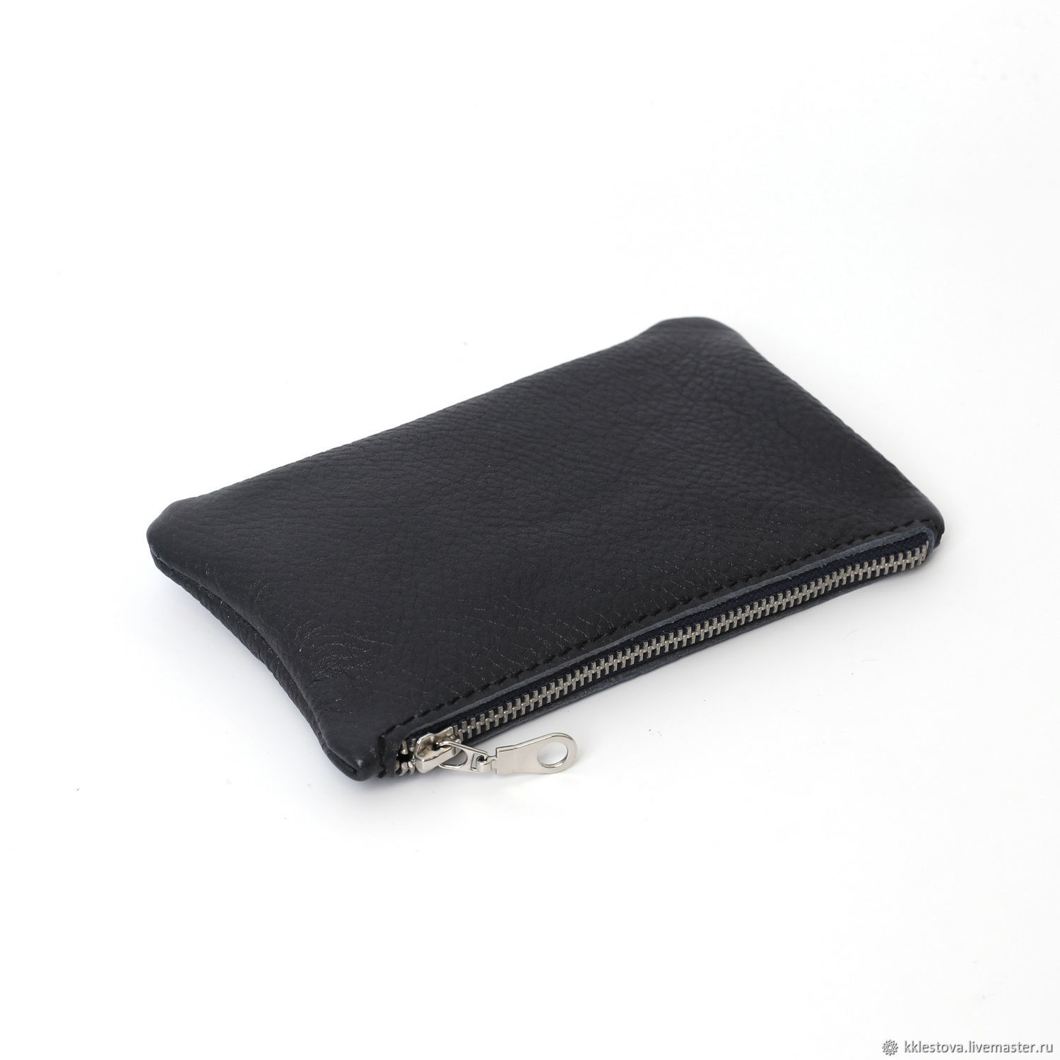 Wallet Leather Black Clutch Pocket Case Organizer Pencil Case Cosmetic Bag, Wallets, Moscow,  Фото №1