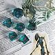 Заказать Дайсы ручной работы для настольных игр Cyan Crystal. Fantasy Minis. Ярмарка Мастеров. . Фишки и кости Фото №3