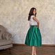 Заказать Зелёная юбка миди. Sati Dresses (satidresses). Ярмарка Мастеров. . Юбки Фото №3
