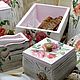 Serving board shabby roses decoupage. Dinnerware Sets. Studio Villa-Oliva. My Livemaster. Фото №5