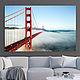 Фотокартина на холсте: Golden Gate Bridge, Фотокартины, Ростов-на-Дону,  Фото №1