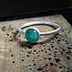 Ring with chrysoprase 'Green'. Rings. Innocenti Jewelry. Online shopping on My Livemaster.  Фото №2