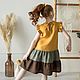 Order Linen dress for girls with flounces. molinialife. Livemaster. . Childrens Dress Фото №3