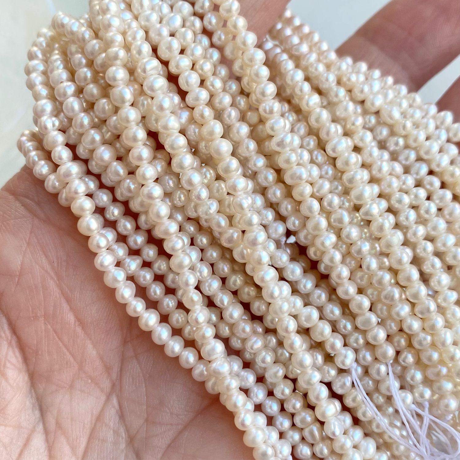 Жемчуг натуральный мелкий ААА, 2.5 * 3 мм, перламутровый в интернет ...