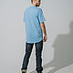 Boyfriend Blue T-Shirt. T-shirts. BORMALISA. My Livemaster. Фото №6