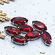 Rhinestones 18/9 / mm Red in a frame on the bottom of the boat. Rhinestones. agraf. My Livemaster. Фото №5