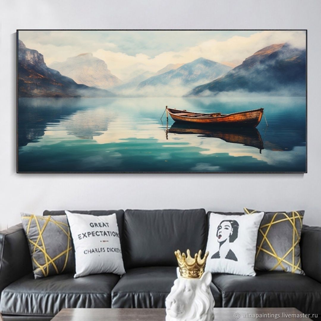Картина маслом лодка Заказать картину Живопись Пейзаж природы в ...