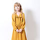 Children's dress with long sleeves made of mustard crepe for a height of 116 cm. Childrens Dress. Maverick (clothing for girls). Online shopping on My Livemaster.  Фото №2