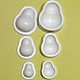 Double-sided mold No. 31131 pear 3 PCs, Molds for making flowers, Permian,  Фото №1