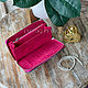 Pink Folio Python Leather Wallet. Wallets. exotiqpython. Online shopping on My Livemaster.  Фото №2