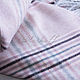 Pink checkered shawl made from Italian fabric. Shawls1. Platkoffcom. My Livemaster. Фото №4