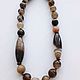 Бусы натурального агата ( Botswana Agate). Бусы. Авторские украшения (Жанна). Интернет-магазин Ярмарка Мастеров.  Фото №2