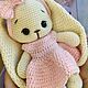 Мягкая игрушка, зайка с длинными ушами с одеждой. Мягкие игрушки. Мария Попова. Ярмарка Мастеров.  Фото №4