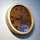 Wall clock made of wood Ecoloft elegant eco-style 350mm. Watch. Original wall clocks. My Livemaster. Фото №5