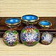 Винтаж: Коллекционные  ШКАТУЛОЧКИ Ручная работа КЛУАЗОНЕ Cloisonne Китай. Шкатулки винтажные. Чердак дяди Рико. Ярмарка Мастеров.  Фото №4