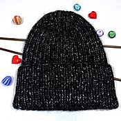 Аксессуары handmade. Livemaster - original item Knitted hat-cap pumpkin onion with a lapel the Only instance. Handmade.