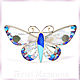The Mosaic butterfly BROOCH. Natural stones. The author's work. Brooches. ARIEL - MOSAIC. Online shopping on My Livemaster.  Фото №2