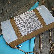 Сумки и аксессуары handmade. Livemaster - original item Erica blue cross-body, women`s bag, small handbag, 228. Handmade.