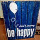 Панно деревянное 30х40_ЛОФТ_Be Happy_2 W0084. Картины. TREENITY_Студия Ольги Генераловой. Ярмарка Мастеров.  Фото №6