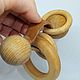 Wooden toy rattle Motor skills. Teethers and rattles. Shop Grizunok teether. My Livemaster. Фото №5