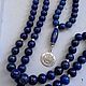 Muslim rosary with medallion made of Afghan lapis lazuli and 925 silver. Rosary. marusjy. My Livemaster. Фото №5