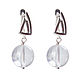 Silver earrings with rock crystal, earrings as a gift on March 8, Earrings, Ekaterinburg,  Фото №1