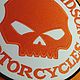 Нашивка Harley-Davidson Willie G большая на спину оранж-белый. Именные сувениры. Konstantin-4fo. Интернет-магазин Ярмарка Мастеров.  Фото №2