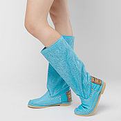 Обувь ручной работы handmade. Livemaster - original item PIZZO - Latest Size 38EU - Summer Perforated Boots. Handmade.