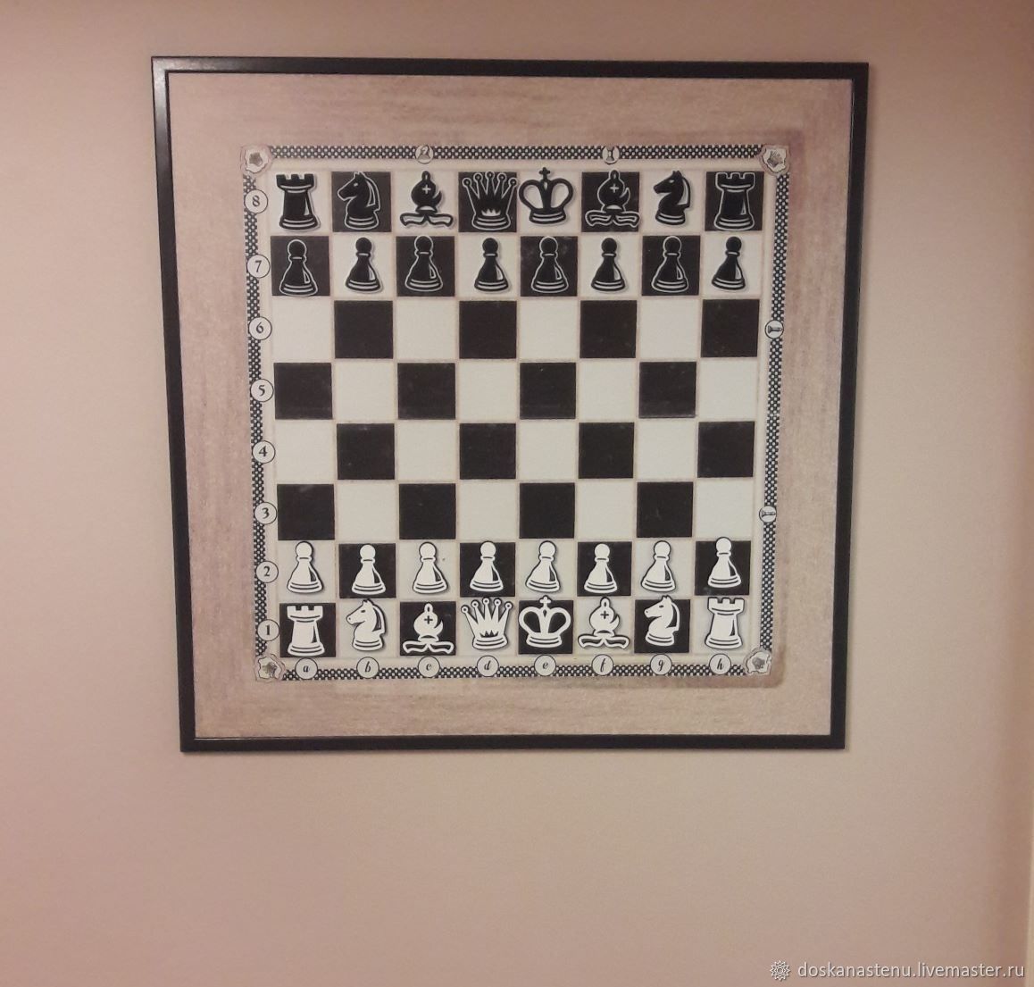 Плакат на стену в комнату подростка своими руками шахматная доска с огнем