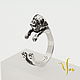 Silver Pug Ring, Sterling Silver Dog Ring, Pug Jewelry. Rings. Best Silver Gifts For Everybody. My Livemaster. Фото №6