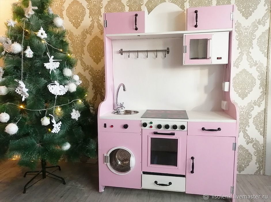 Детская кухня из дерева с электричеством в интернет-магазине Ярмарка ...