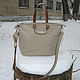 Classic women's handbag, color beige, Classic Bag, Balakovo,  Фото №1